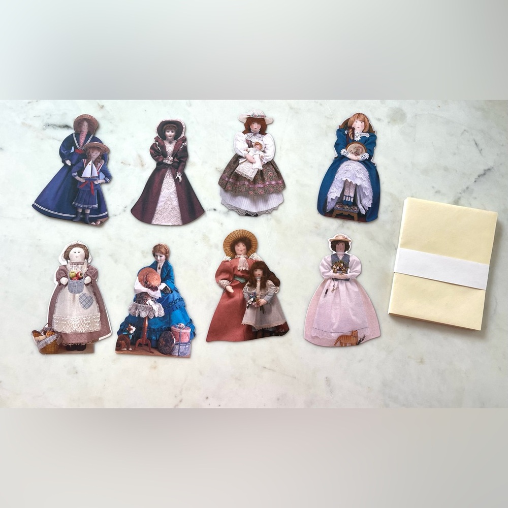 New old stock Hallmark CDS Paper Doll Cards w/ Envelopes